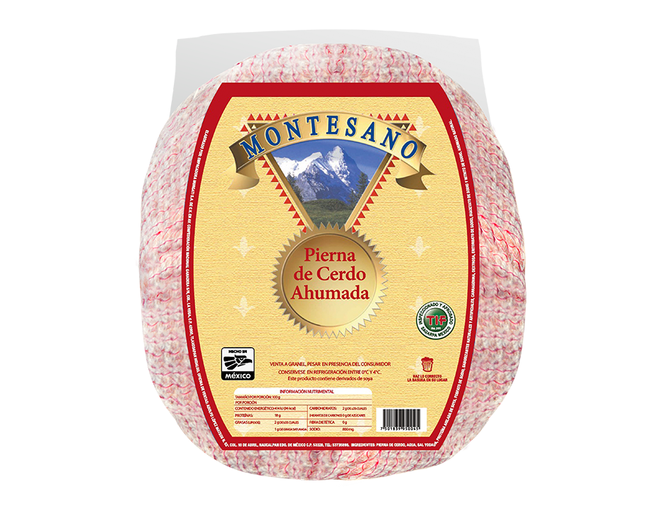 Montesano | Pierna de cerdo ahumada Bolsa (1 pieza) MT5102